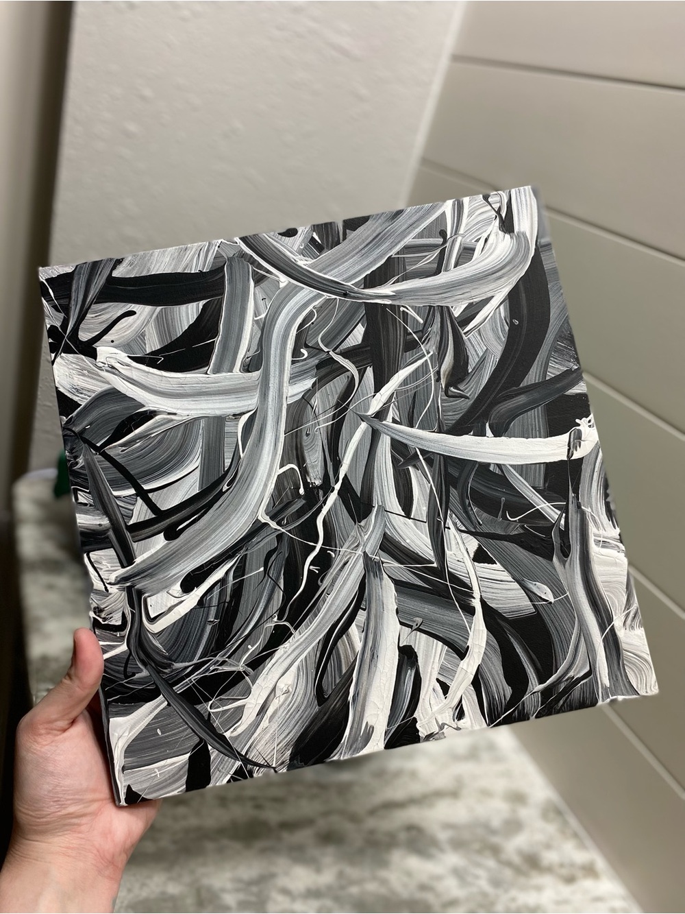 Black & White Abstract Canvas Art